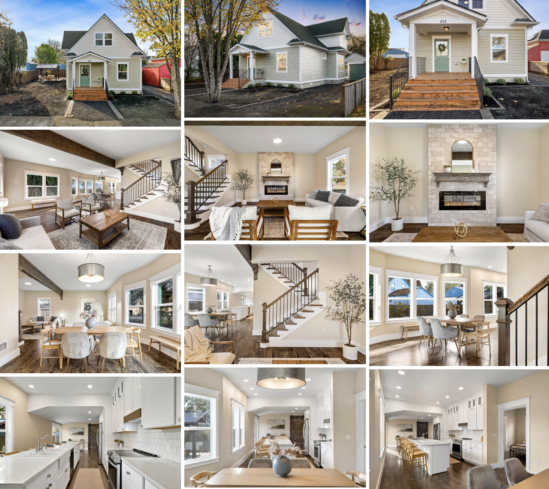M St Hoquiam — open kitchen and dining
