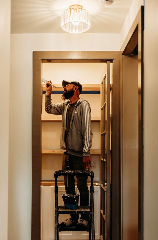 Painting trim and built-ins