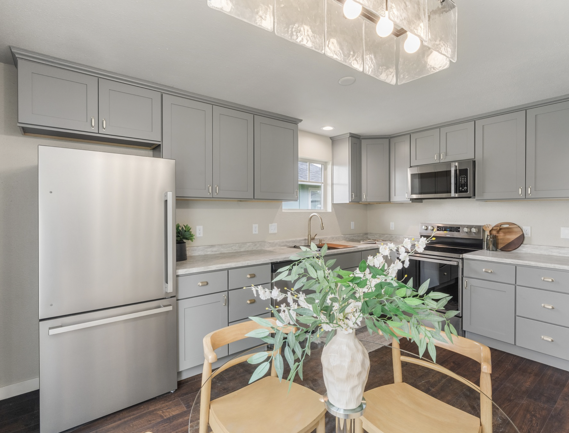 W Market St — kitchen with stainless appliances